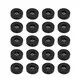 Adam Hall Hardware 4906 S M20AH - Set 20 x Gummifuß 38mm x 10mm im Beutel, Schwarz, rutschhemmend