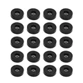 Adam Hall Hardware 4906 S M20AH - Set 20 x Gummifuß 38mm x 10mm im Beutel, Schwarz, rutschhemmend