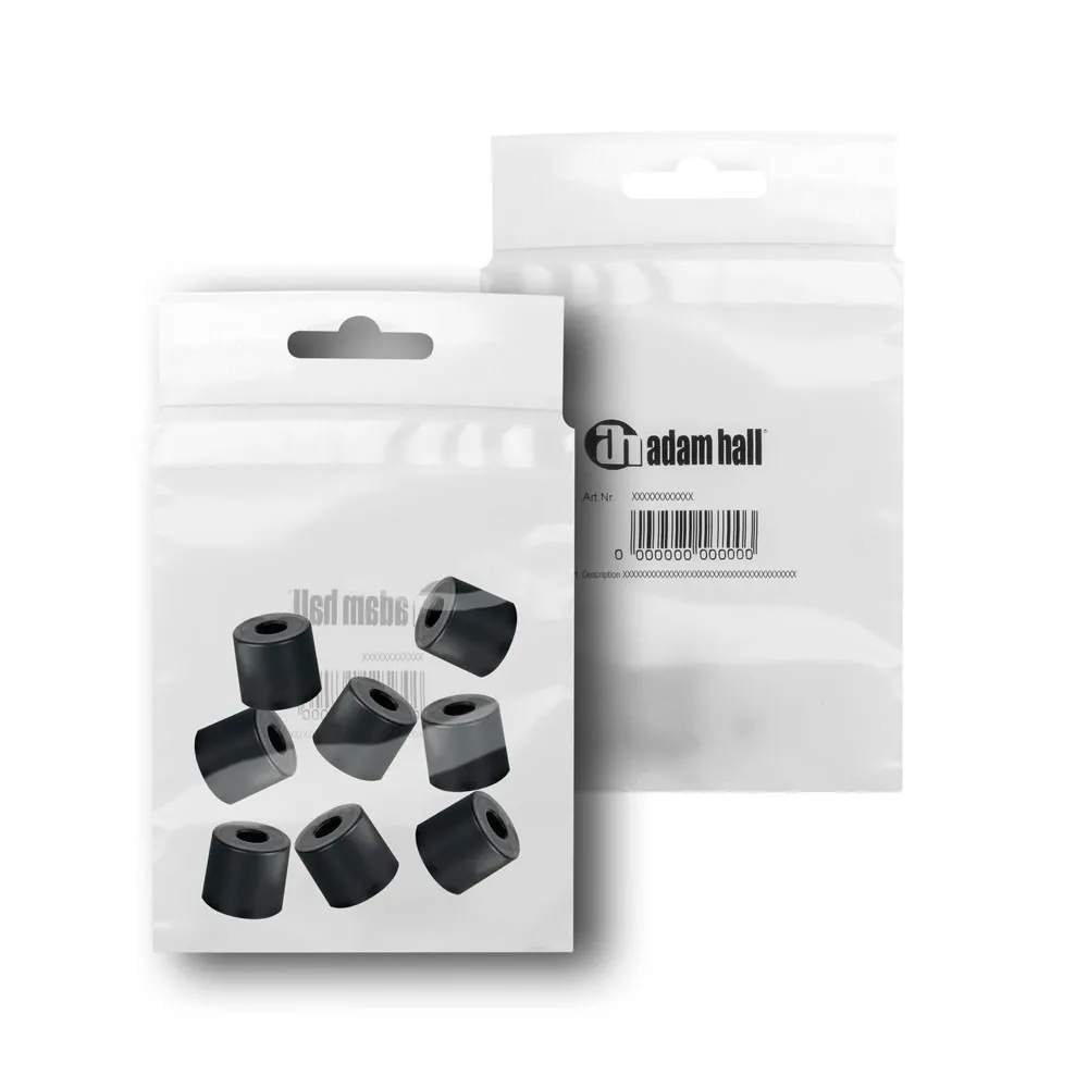 Adam Hall Hardware 4913 M8 AH - 8er Set Gummifuß 38 x 33 mm im Beutel