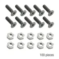 Adam Hall 19" Parts 5420 BLK M100 AH - 100er Set Kreuzschlitzschraube M3 x 10 schwarz mit Mutter für XLR Buchsen im Beutel