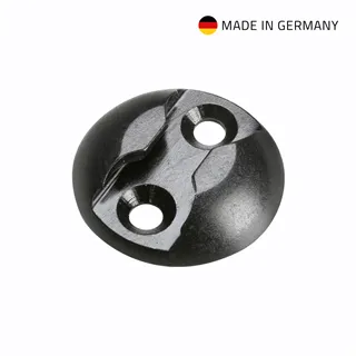 Adam Hall Hardware 5725 B - Ösenbefestigungsscheibe. Alu-Zurrpunkt, Schwarz