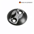 Adam Hall Hardware 5725 B - Ösenbefestigungsscheibe. Alu-Zurrpunkt, Schwarz
