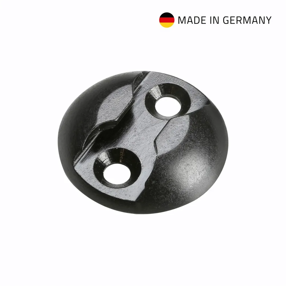 Adam Hall Hardware 5725 B - Ösenbefestigungsscheibe. Alu-Zurrpunkt, Schwarz