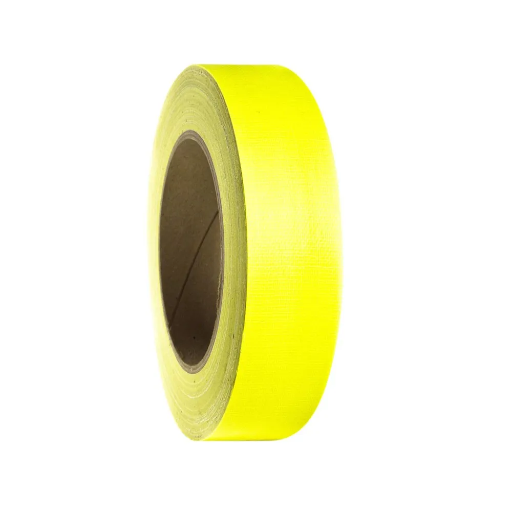 Adam Hall Accessories 58065 NYEL - Gaffer Klebeband Neongelb 38mm x 25m
