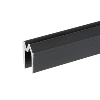 Adam Hall Hardware 6103 BLK - Aluminium-Hybrid-Schließprofil schwarz für 9,5 mm Material