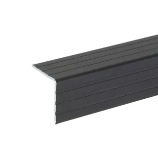 Adam Hall Hardware 6105 BLK - Aluminium-Kantenschutz schwarz 30 x 30 mm