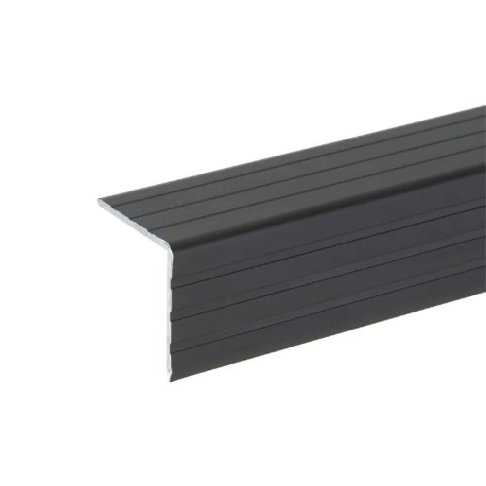Adam Hall Hardware 6105 BLK - Aluminium-Kantenschutz schwarz 30 x 30 mm
