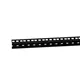 Adam Hall 19" Parts 61535 BLK - HD Rackschiene schwarz 45 HE