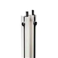 Adam Hall 19" Parts 6168 - Rackschiene Aluminium doppelt stufenlos mit Gummikeder