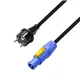 Adam Hall Cables 5 STAR PCON 0150 - Netzkabel | Neutrik powerCON® x CEE 7/7 mit Titanex® Leitung | 1,5 m