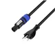 Adam Hall Cables 5 STAR PCON 0150 CH - Netzkabel | Neutrik powerCON® x SEV M12 | 1,5 m