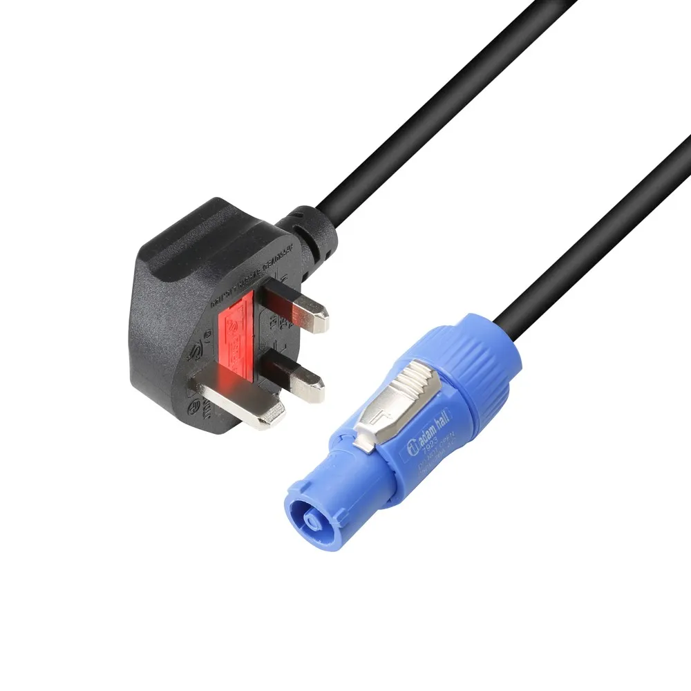 Adam Hall Cables 3 STAR PCON 0150 GB - Netzkabel | Adam Hall® K4CPFIN x BS1363/A | 1,5 m