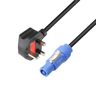 Adam Hall Cables 3 STAR PCON 0300 GB - Netzkabel | Adam Hall® K4CPFIN x BS1363/A | 3 m
