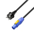 Adam Hall Cables 5 STAR PCON 0500 - Netzkabel | Neutrik powerCON® x CEE 7/7 mit Titanex® Leitung | 5 m