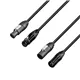 Adam Hall Cables 5 STAR H TCON D 0300 - Hybridkabel | Netz & DMX | Neutrik® XLR 3-Pol x TRUE1® | 3 m