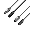 Adam Hall Cables 5 STAR H TCON D 0300 - Hybridkabel | Netz & DMX | Neutrik® XLR 3-Pol x TRUE1® | 3 m