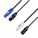 Adam Hall Cables 8101 PSDT 0500 N - Hybridkabel DMX Neutrik® 3-Pol XLR x  powerCON® | 5 m