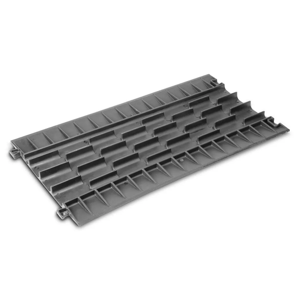 Defender COMPACT - Kabelbrücke 7 Kanäle | schwarz | Fußgänger | Höhe 3,7cm