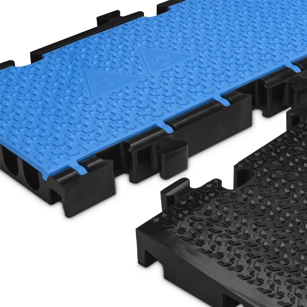 Defender MIDI 5 2D BLU - Midi 5 2D Modulsystem für Rollstuhlrampe und rollstuhlgerechten Übergang - Mittelteil blauer Deckel
