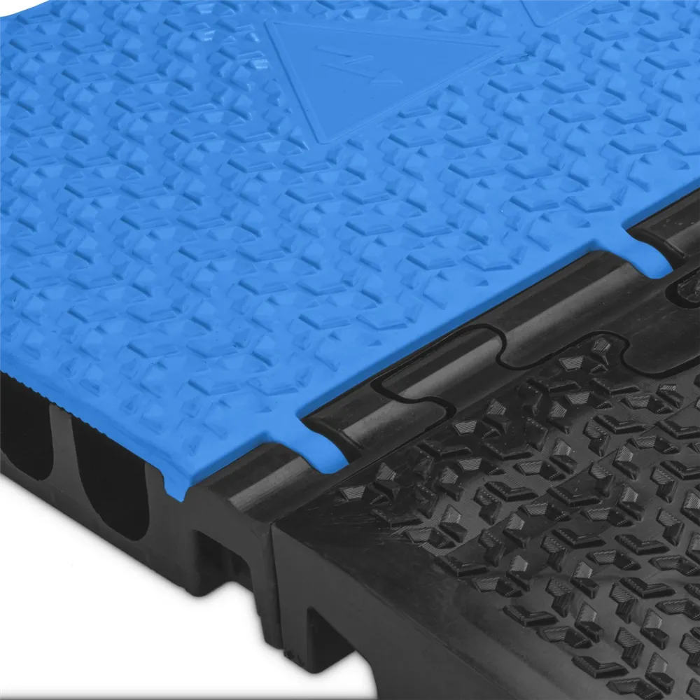 Defender MIDI 5 2D BLU - Midi 5 2D Modulsystem für Rollstuhlrampe und rollstuhlgerechten Übergang - Mittelteil blauer Deckel