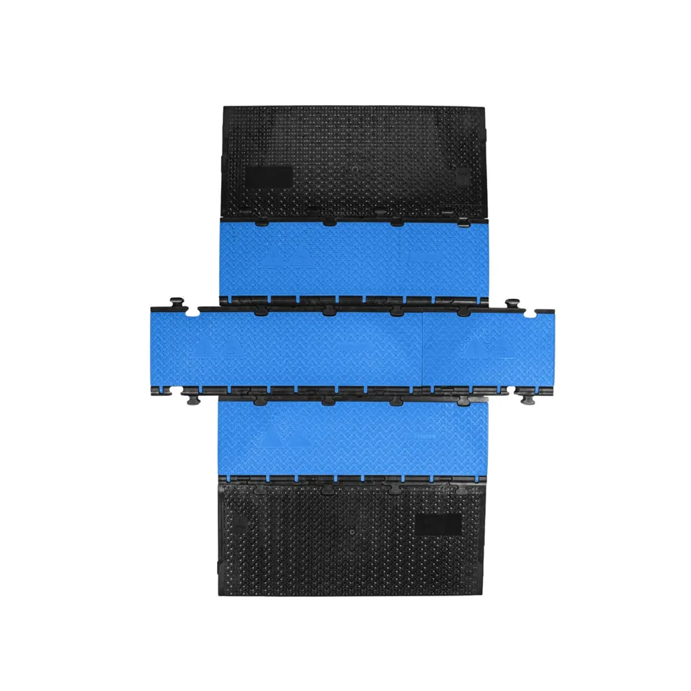 Defender MIDI 5 2D BLU - Midi 5 2D Modulsystem für Rollstuhlrampe und rollstuhlgerechten Übergang - Mittelteil blauer Deckel