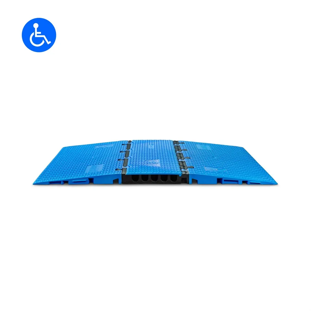 Defender MIDI 5 2D SET BLU - Midi 5 2D Set blau Modulsystem für Rollstuhlrampe und rollstuhlgerechten Übergang