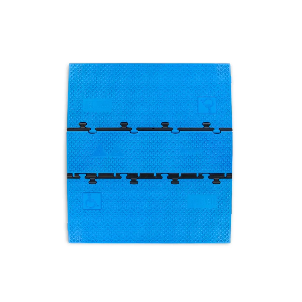 Defender MIDI 5 2D SET BLU - Midi 5 2D Set blau Modulsystem für Rollstuhlrampe und rollstuhlgerechten Übergang