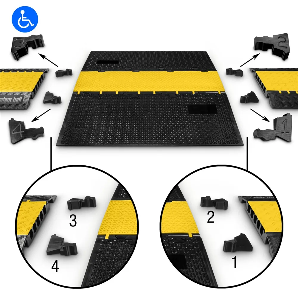 Defender MIDI 5 2D Adapterset - Midi 5 Modulsystem - Adapterset zur Verbindung Mittelteil/Rampe mit  Midi Kabelbrücke