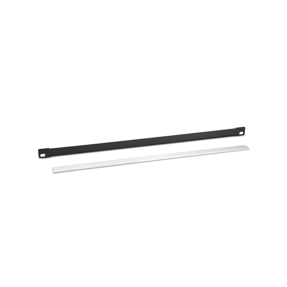 Adam Hall 19" Parts 872205 LBL - 19" U-Rackblende 0,5 HE, mit Kunststoff-Beschriftungsstreifen