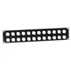 Adam Hall 19" Parts 872214 - 19" U-Rackblende 2 HE für 24 XLR Buchsen