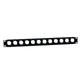 Adam Hall 19" Parts 872215 - 19" U-Rackblende 1 HE mit Zugentlastung für 12 Buchsen