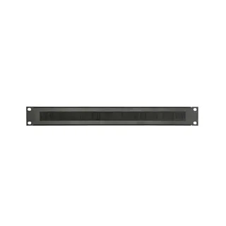 Adam Hall 19" Parts 87221 BRUSH - Rackblende 1 HE Stahl mit Bürstenleiste