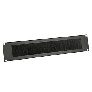 Adam Hall 19" Parts 87222 BRUSH - Rackblende 2 HE Stahl mit Bürstenleiste