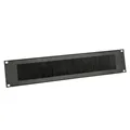 Adam Hall 19" Parts 87222 BRUSH - Rackblende 2 HE Stahl mit Bürstenleiste