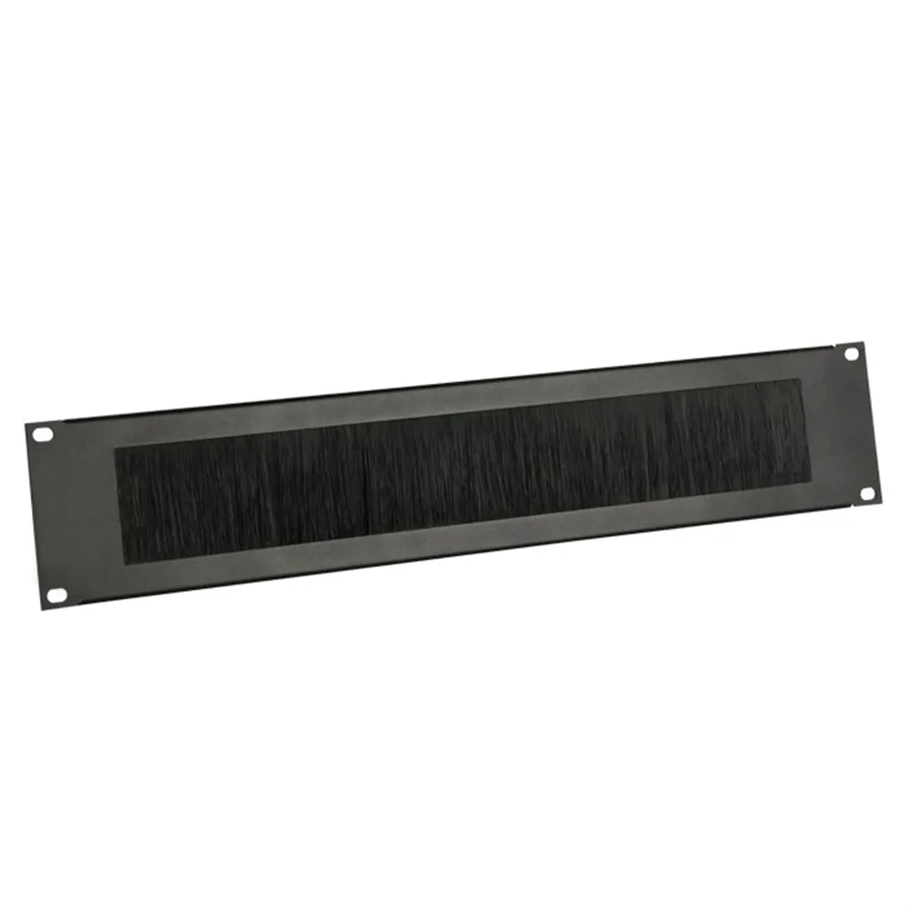 Adam Hall 19" Parts 87222 BRUSH - Rackblende 2 HE Stahl mit Bürstenleiste