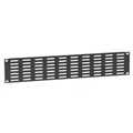 Adam Hall 19" Parts 87222 VH - 19" U-Lüftungsblende 2 HE, Horizontale Lüftungsschlitze