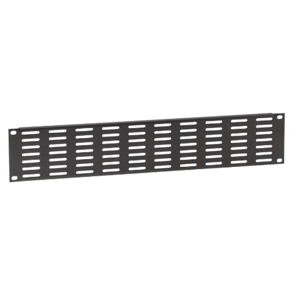 Adam Hall 19" Parts 87222 VH - 19" U-Lüftungsblende 2 HE, Horizontale Lüftungsschlitze