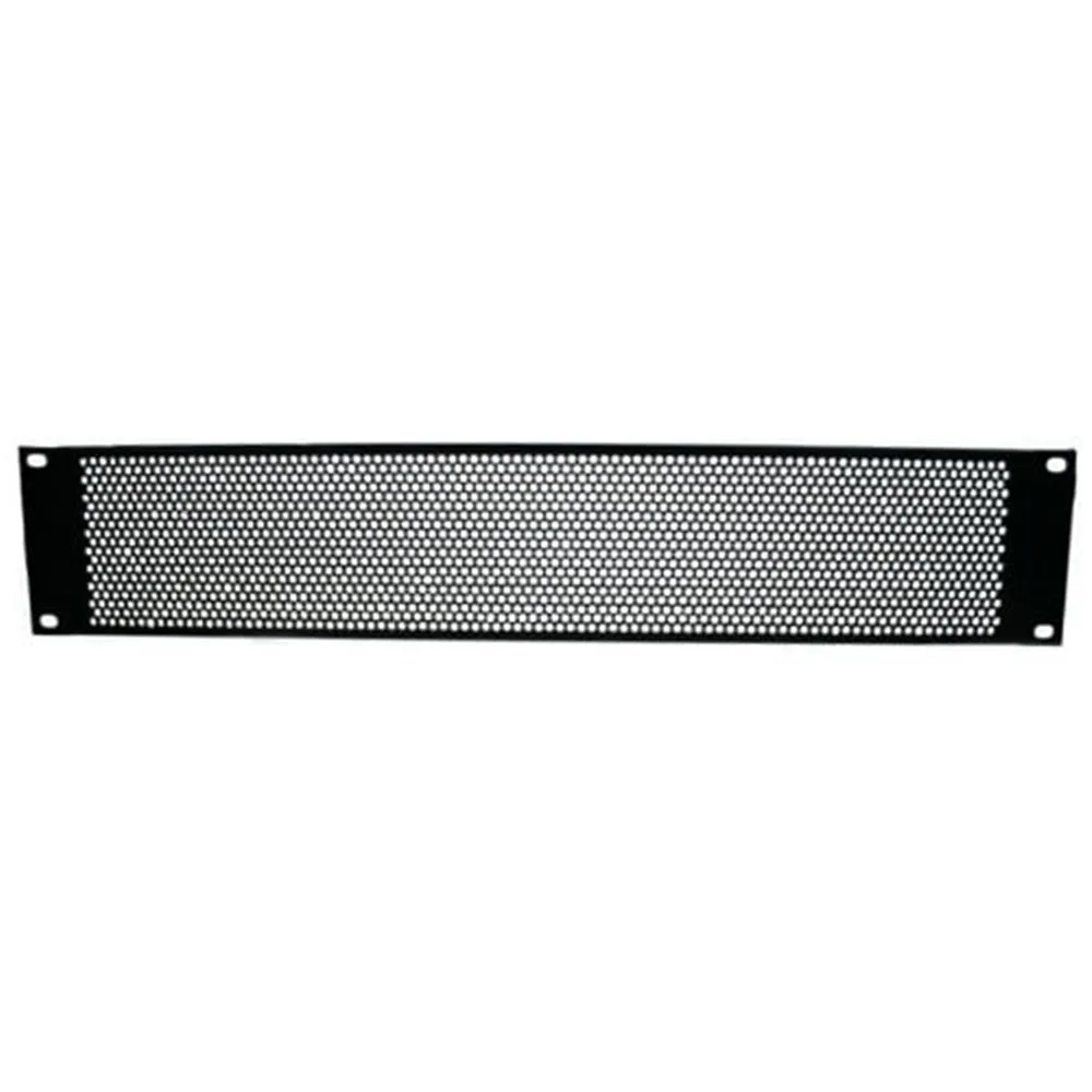 Adam Hall 19" Parts 87222 VR - 19" U-Lüftungsblende 2 HE, Rundlochung