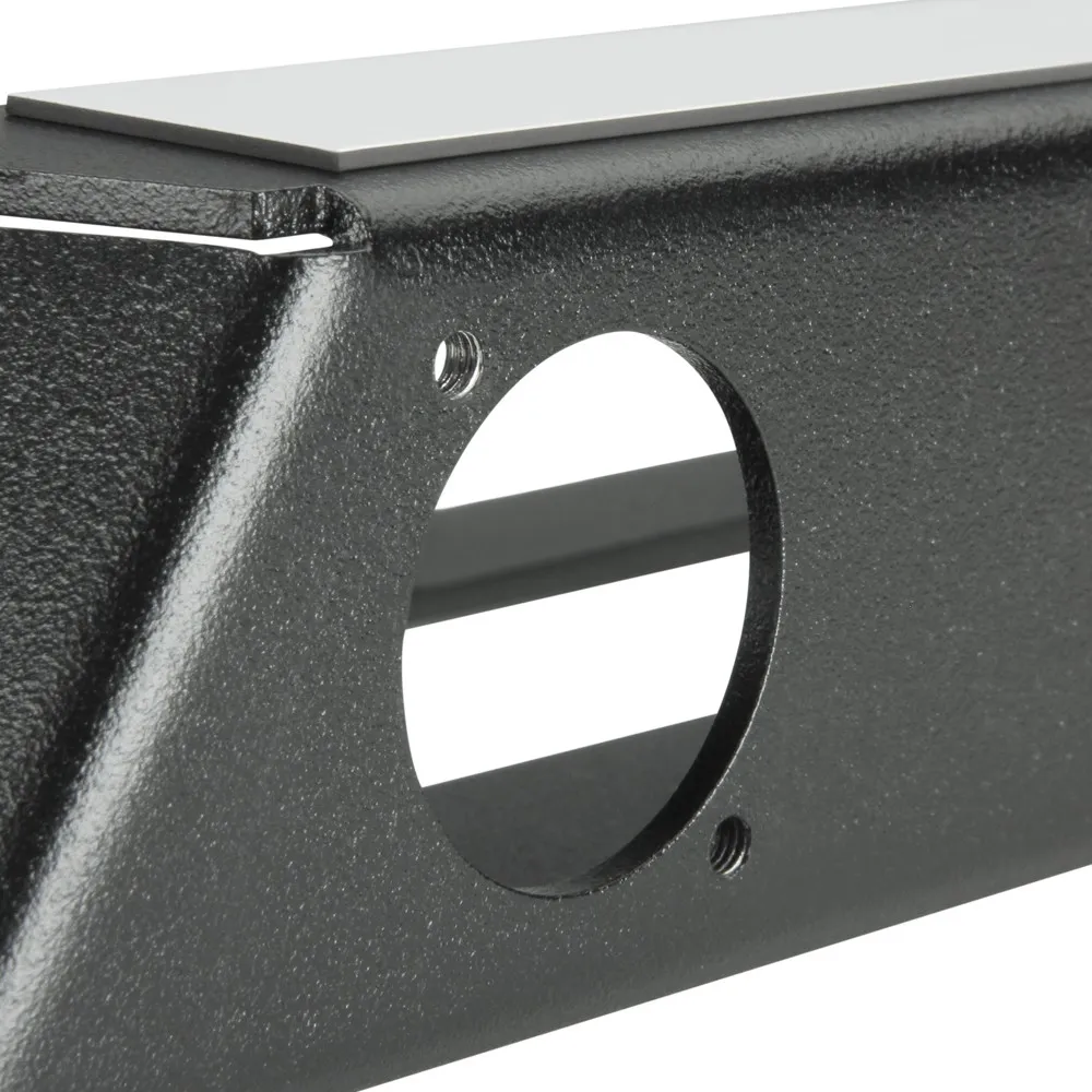 Adam Hall 19" Parts 872230 - 19" gewinkelte Rackblende für 8x D-TYPE Buchsen