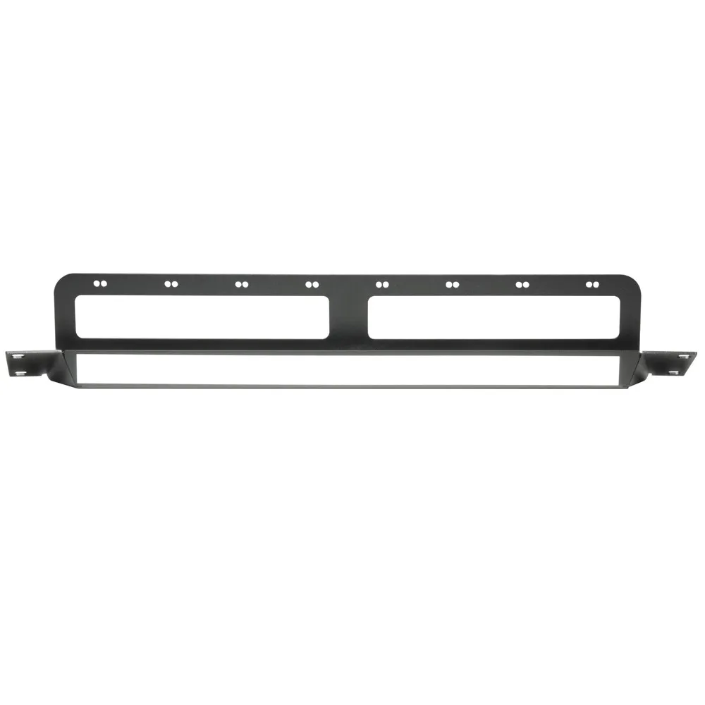 Adam Hall 19" Parts 872230 - 19" gewinkelte Rackblende für 8x D-TYPE Buchsen