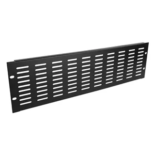 Adam Hall 19" Parts 87223 VH - 19-Zoll-U-Lüftungsblende mit vertikalen Schlitzen, 3 HE