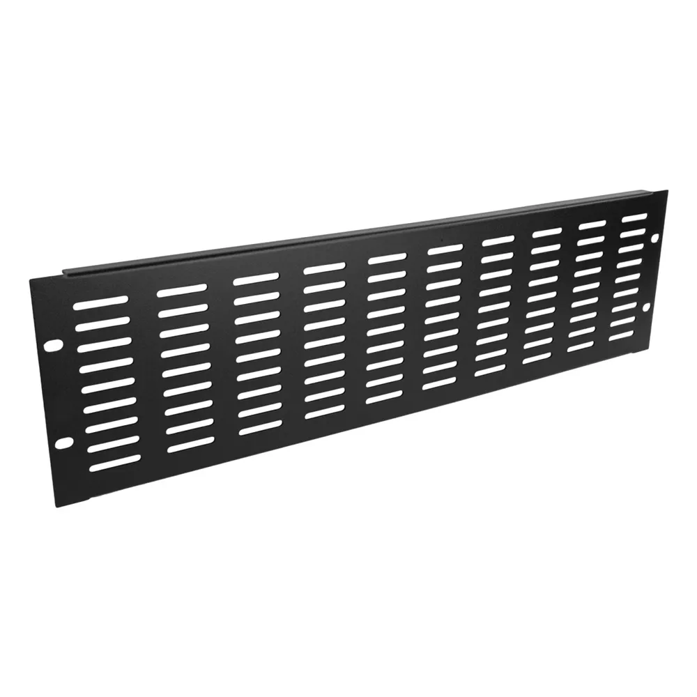 Adam Hall 19" Parts 87223 VH - 19-Zoll-U-Lüftungsblende mit vertikalen Schlitzen, 3 HE