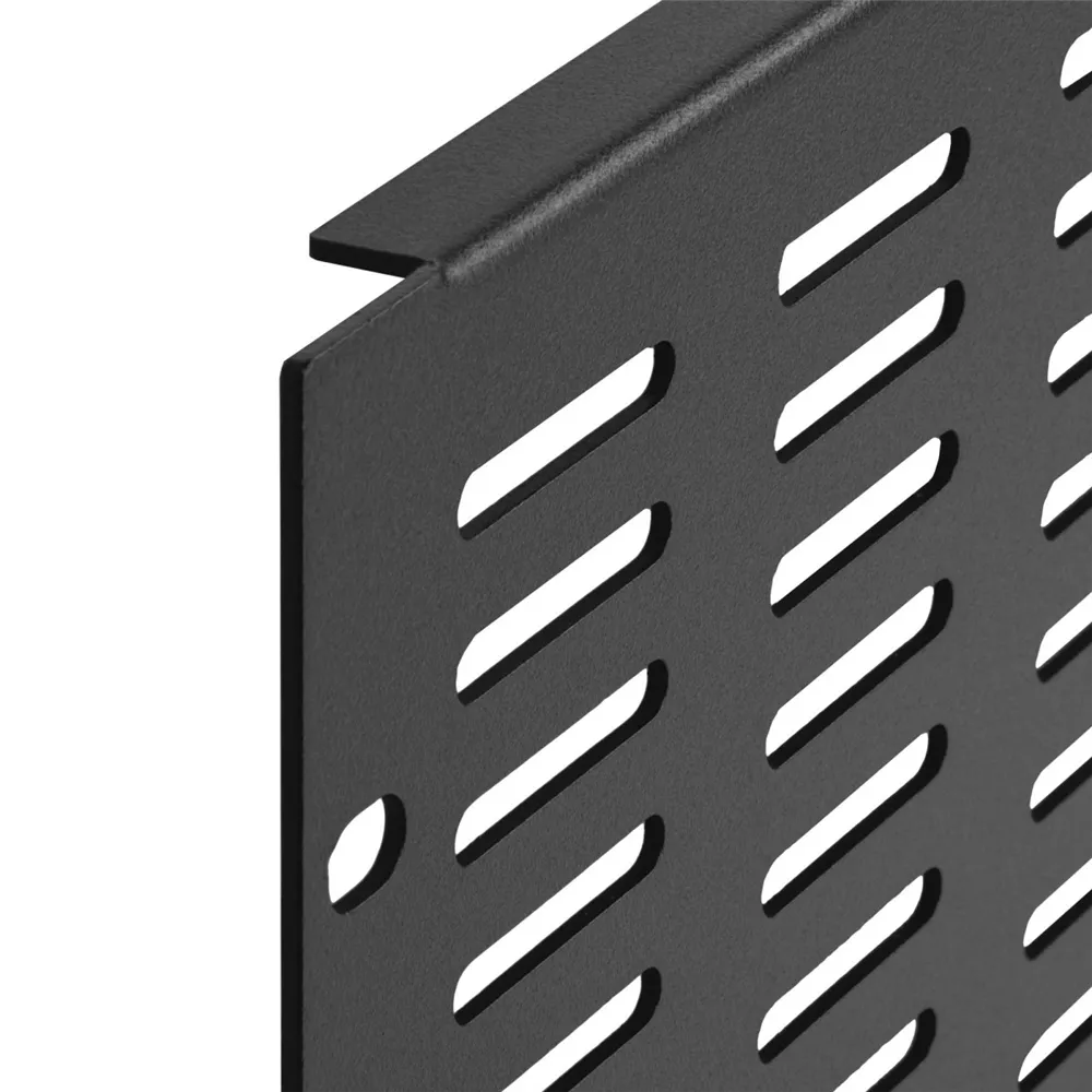 Adam Hall 19" Parts 87223 VH - 19-Zoll-U-Lüftungsblende mit vertikalen Schlitzen, 3 HE