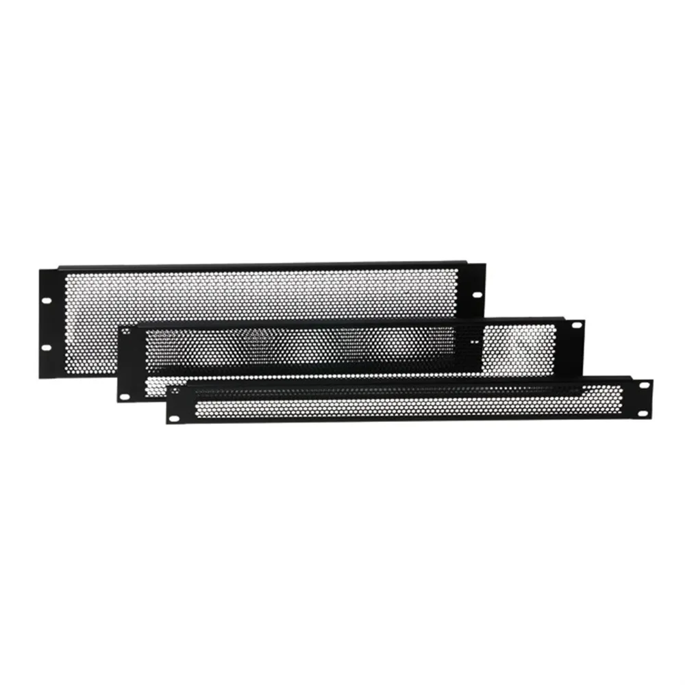 Adam Hall 19" Parts 87223 VR - 19" U-Lüftungsblende 3 HE, Rundlochung