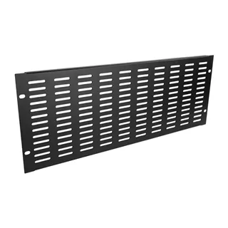 Adam Hall 19" Parts 87224 VH - 19-Zoll-U-Lüftungsblende mit vertikalen Schlitzen, 4 HE