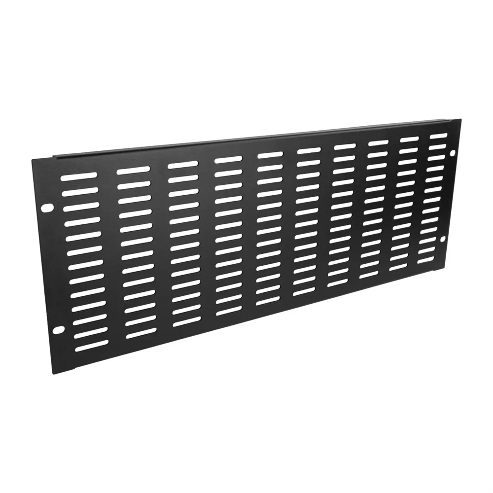 Adam Hall 19" Parts 87224 VH - 19-Zoll-U-Lüftungsblende mit vertikalen Schlitzen, 4 HE