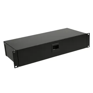 Adam Hall 19" Parts 87302 - 19" Rackbox 2HE | mit Klappe & Schnappverschluss