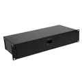 Adam Hall 19" Parts 87302 - 19" Rackbox 2HE | mit Klappe & Schnappverschluss