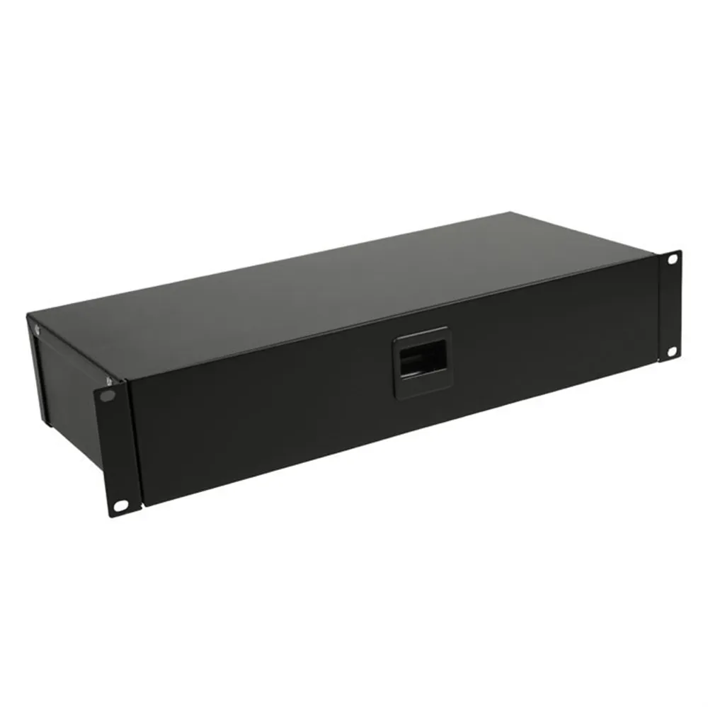 Adam Hall 19" Parts 87302 - 19" Rackbox 2HE | mit Klappe & Schnappverschluss