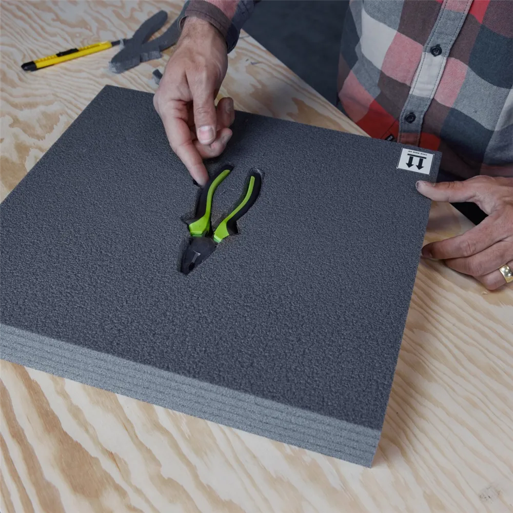 Adam Hall 19" Parts KYOTO FOAM - KYOTO FOAM Inlay für 2HE Rackschubladen zuschneidbar